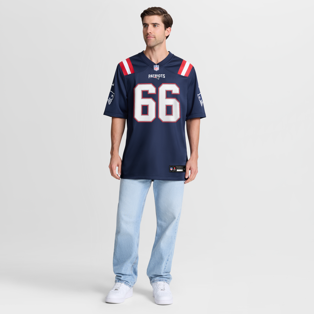 New England Patriots Will Campbell Nike Team Game Jersey - Navy