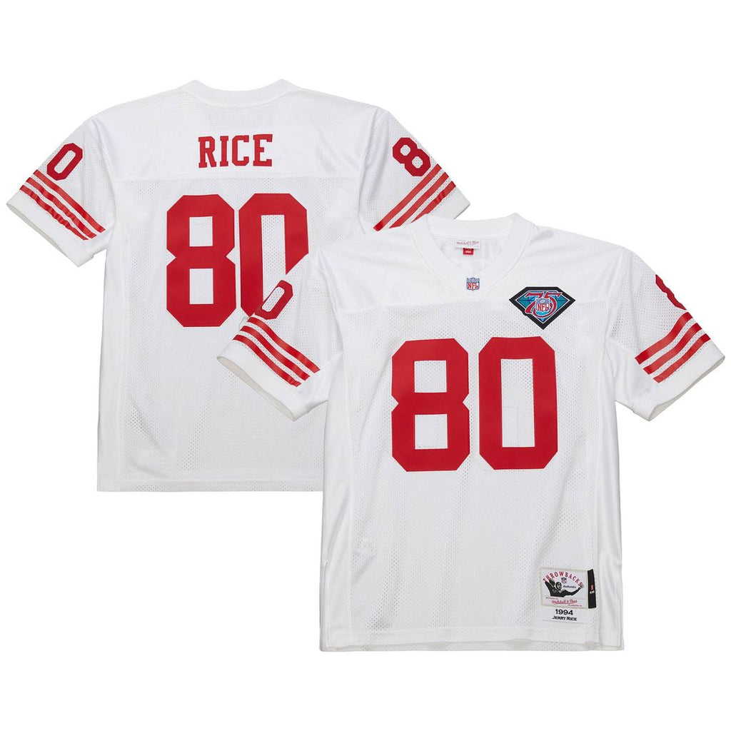 San Francisco 49ers 1994 Jerry Rice Mitchell & Ness Authentic Throwback Retired Player Jersey - White