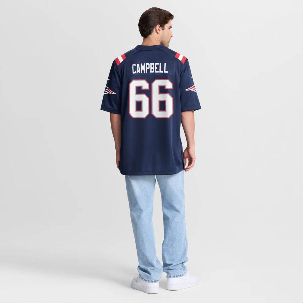 New England Patriots Will Campbell Nike Team Game Jersey - Navy
