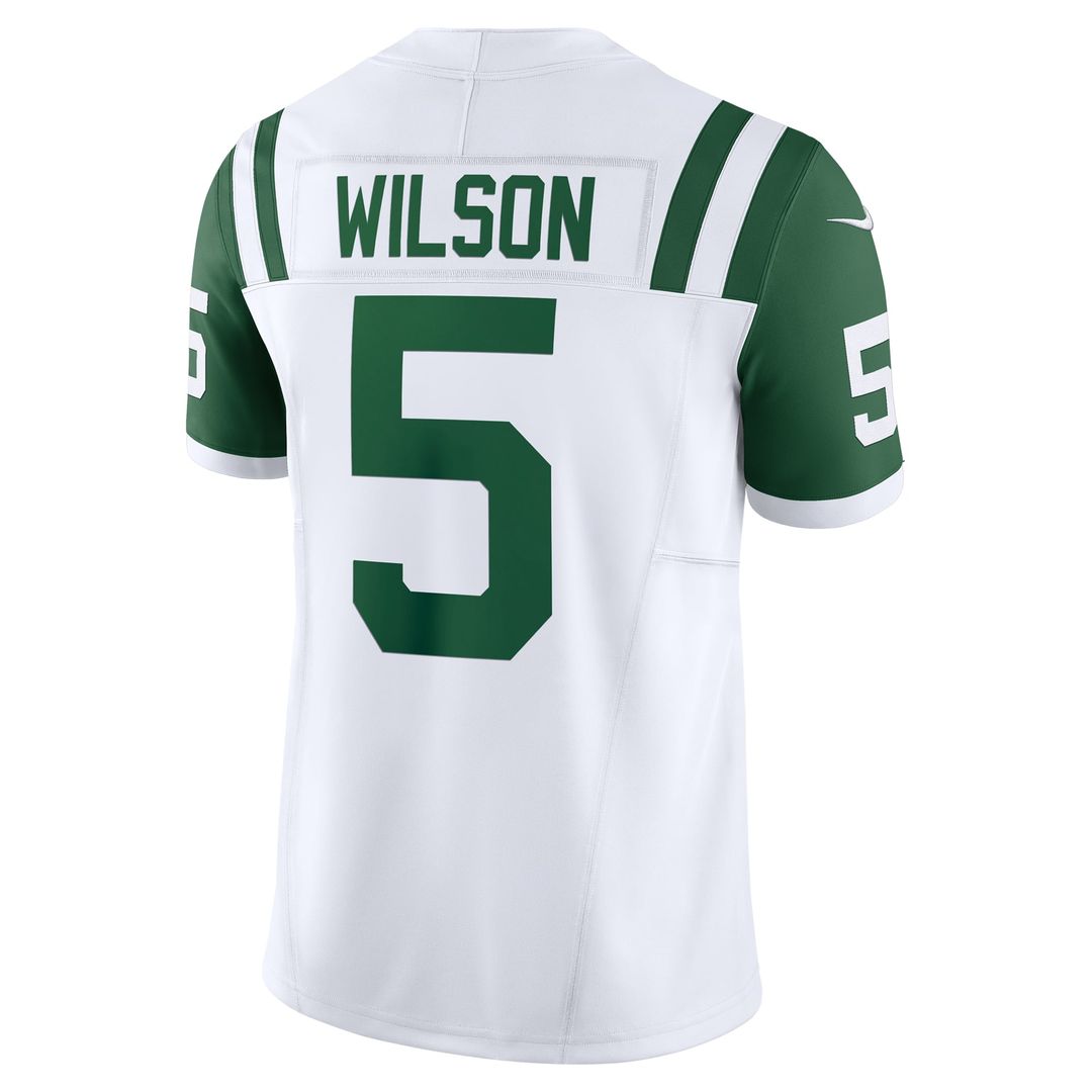 New York Jets Garrett Wilson Nike Classic Alternate Vapor F.U.S.E. Limited Jersey - White