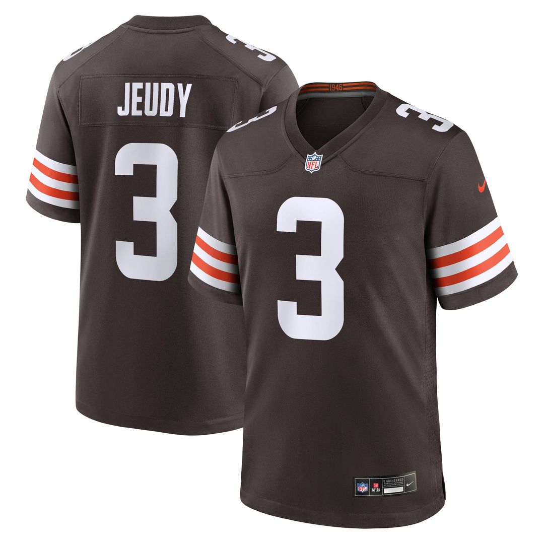 Cleveland Browns Jerry Jeudy Nike Game Jersey - Brown