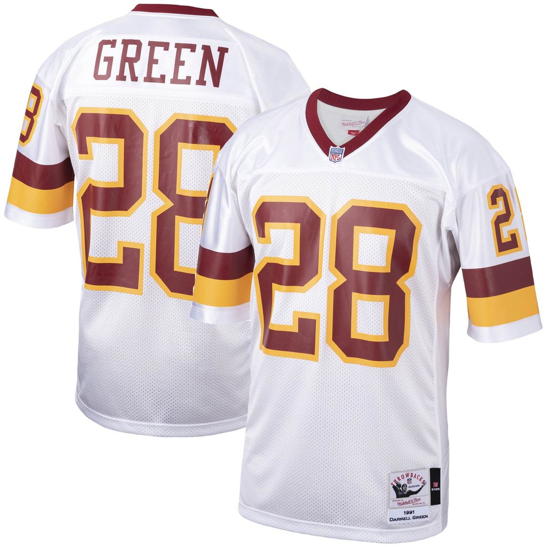 Washington Commanders Washington Football Team 1991 Darrell Green Mitchell & Ness Authentic Throwback Retired Player Jersey - White