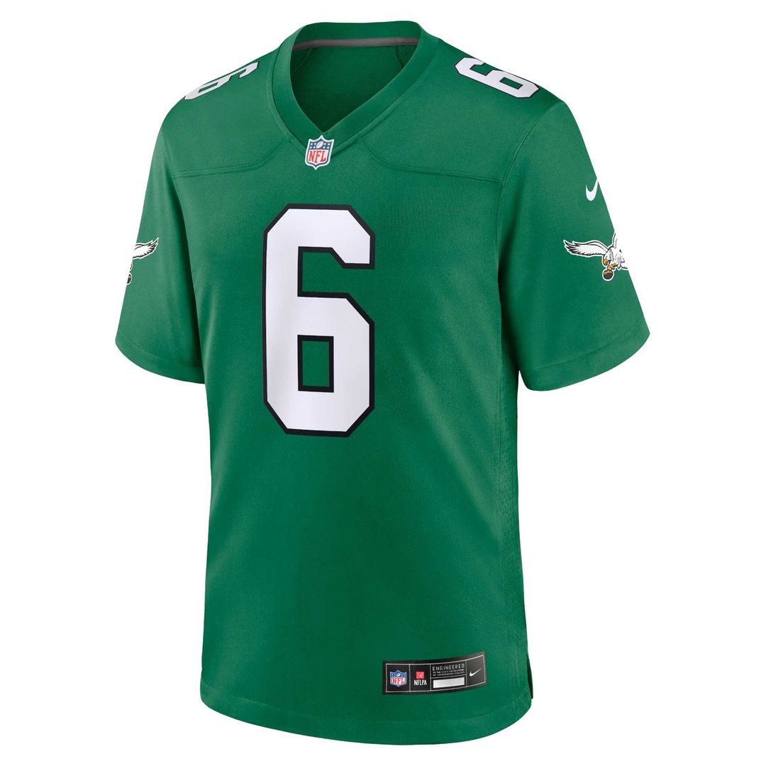 Philadelphia Eagles DeVonta Smith Nike Alternate Game Player Jersey - Kelly Green