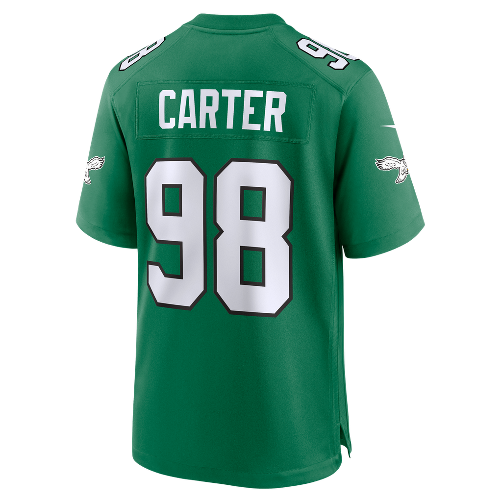 Philadelphia Eagles Jalen Carter Nike Team Game Jersey - Midnight Green