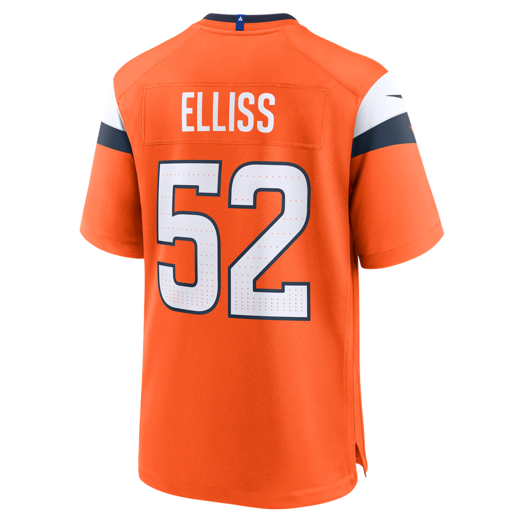 Denver Broncos Jonah Elliss Nike Team Game Jersey - Orange