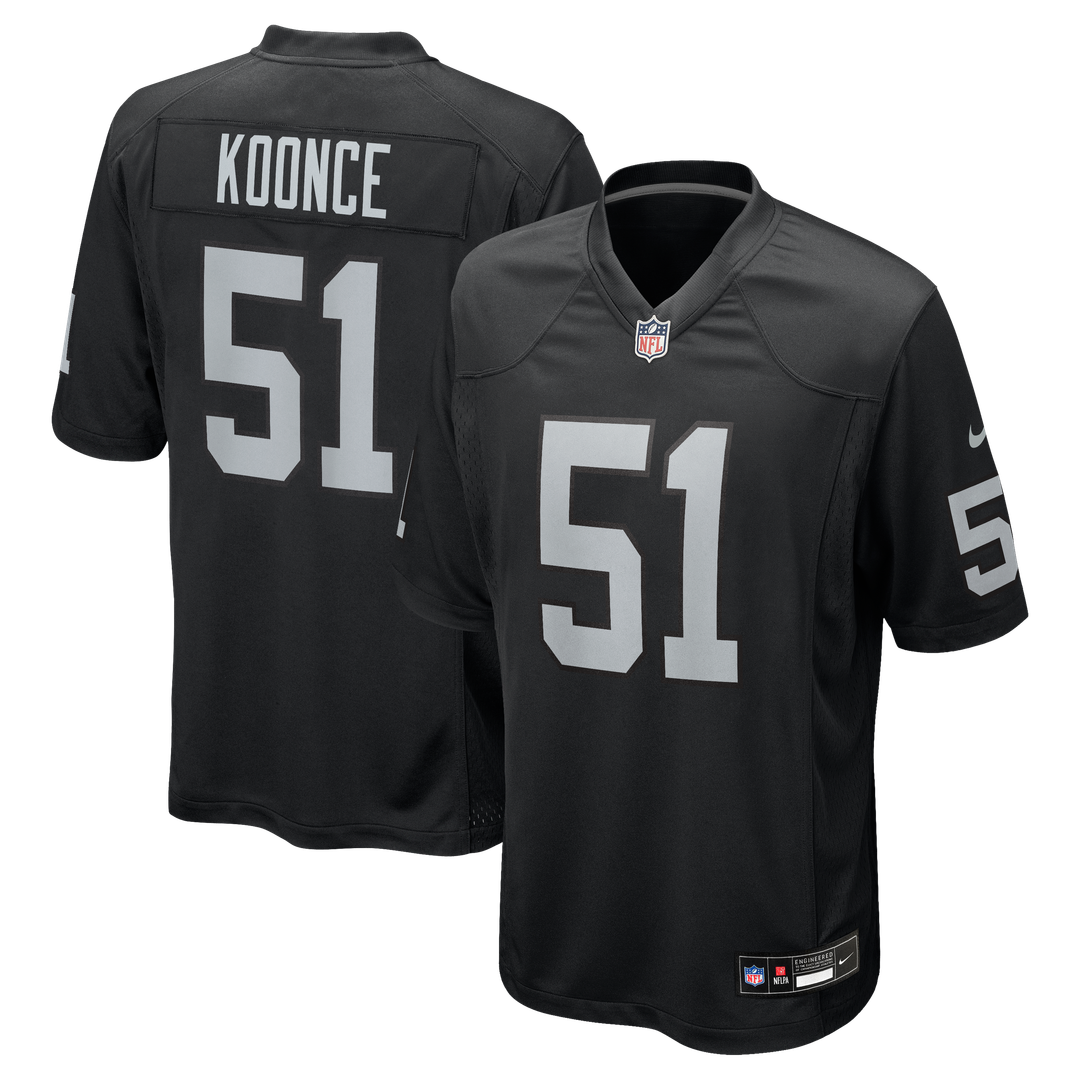 Las Vegas Raiders Malcolm Koonce Nike Game Jersey - Black