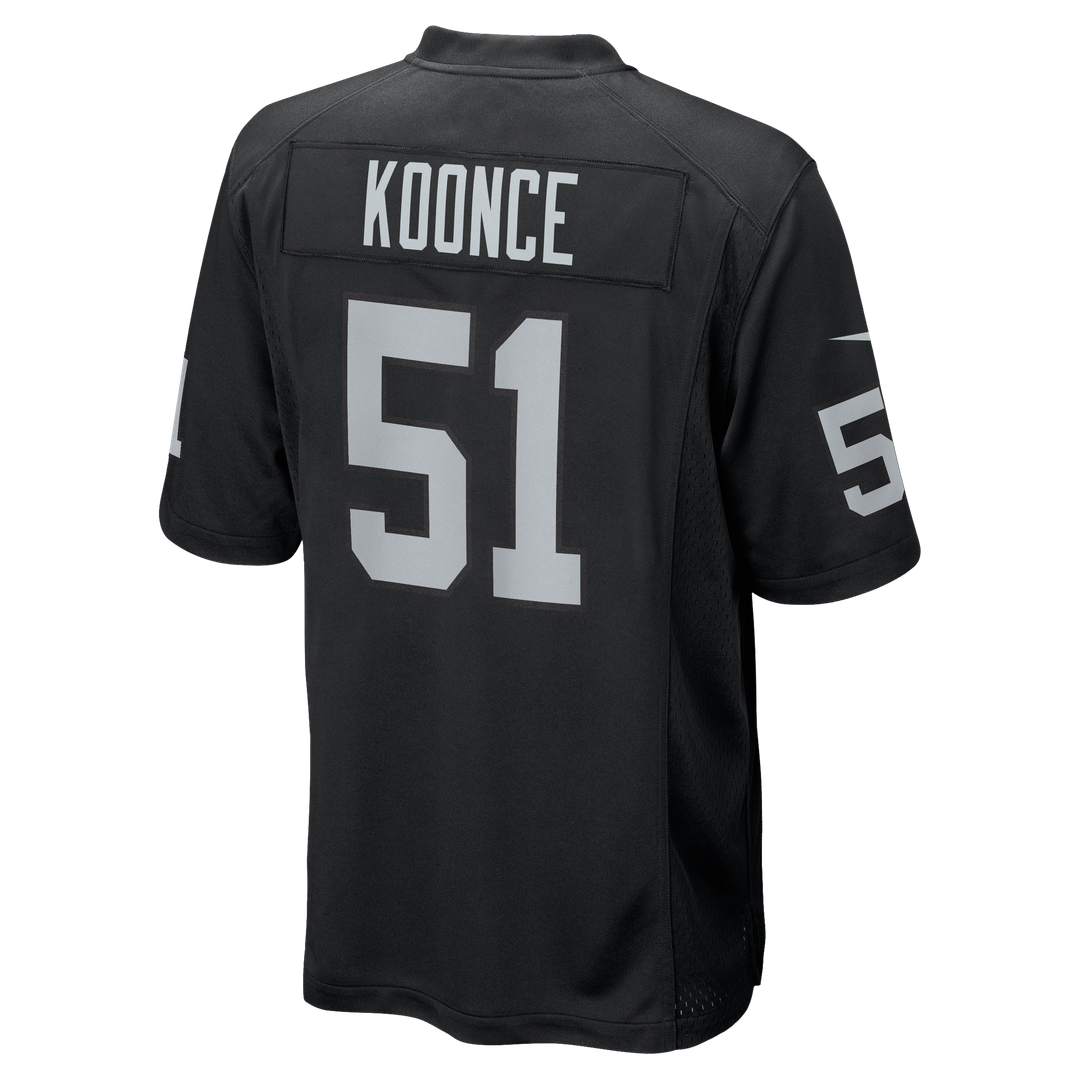 Las Vegas Raiders Malcolm Koonce Nike Game Jersey - Black