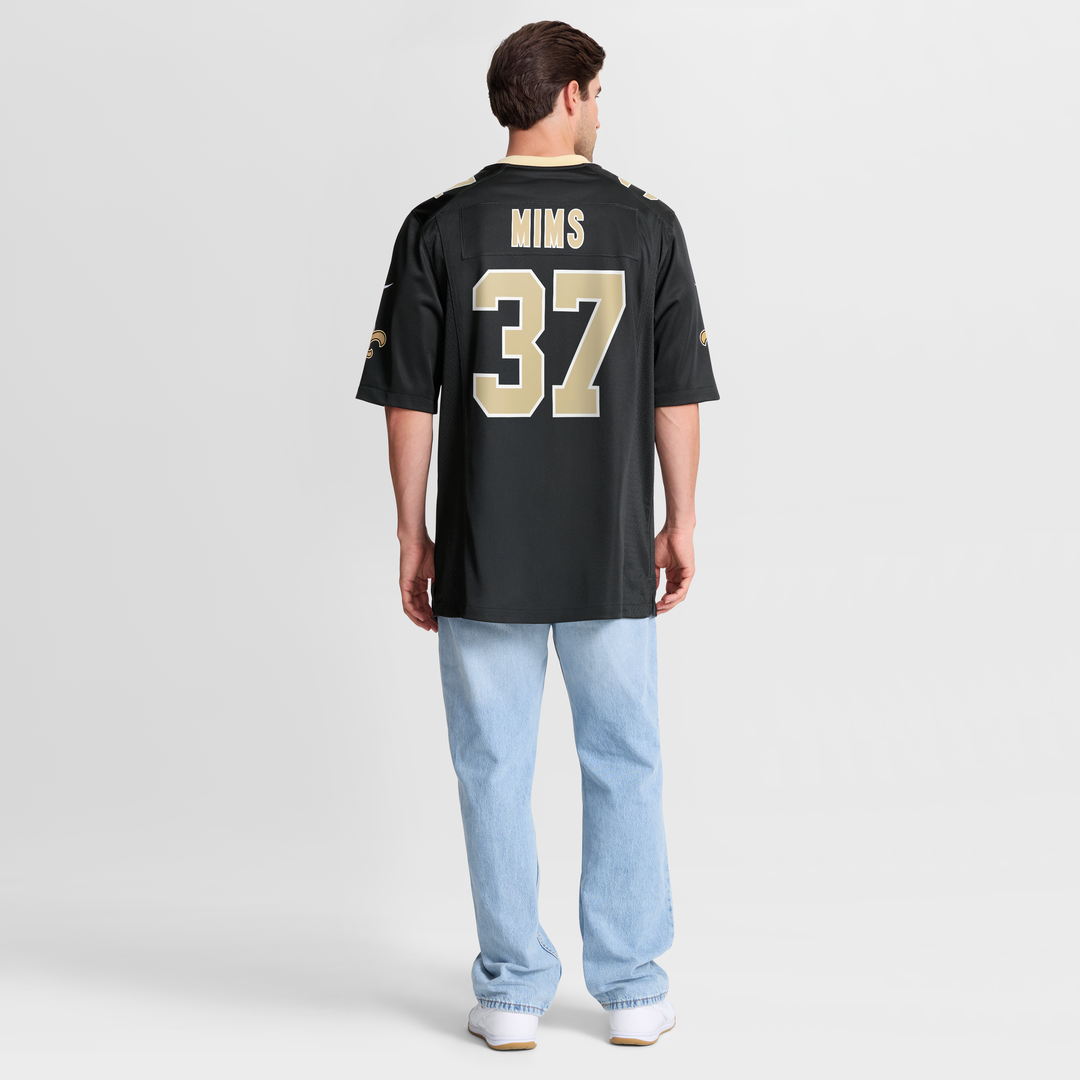 New Orleans Saints Jordan Mims Nike Team Game Jersey - Black