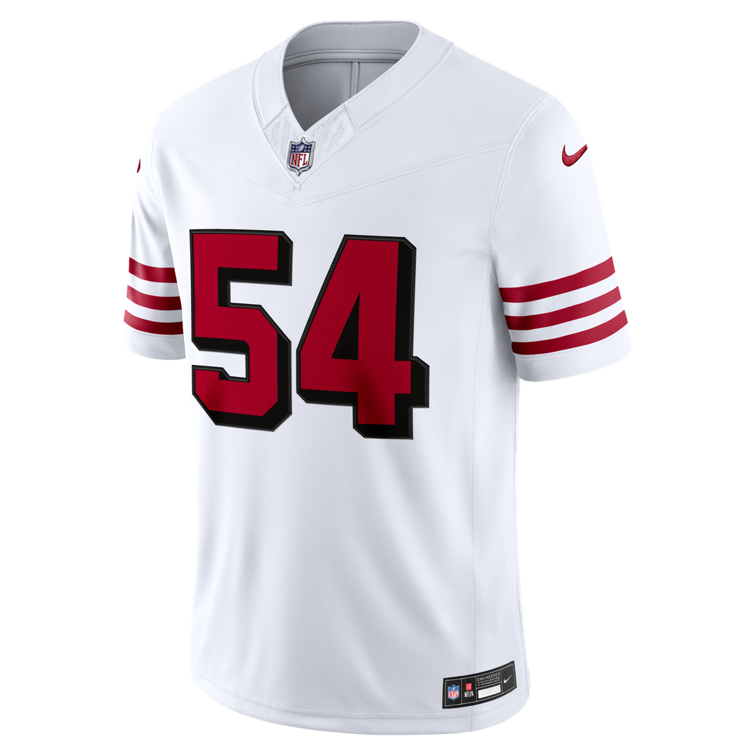 San Francisco 49ers Fred Warner Nike Alternate Vapor F.U.S.E. Stitched Limited Jersey - White