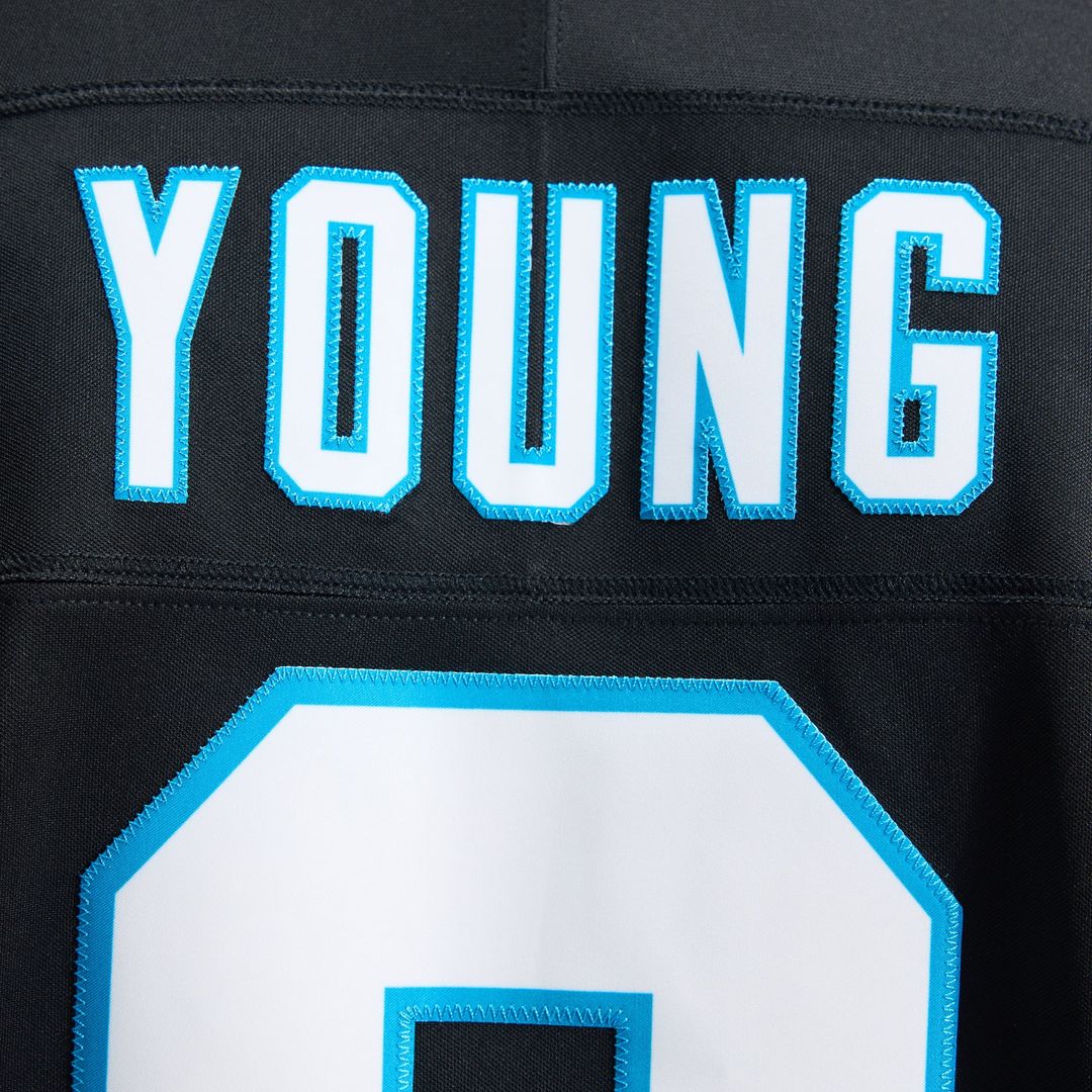 Carolina Panthers Bryce Young Nike Alternate Vapor F.U.S.E. Stitched Limited Jersey - Blue