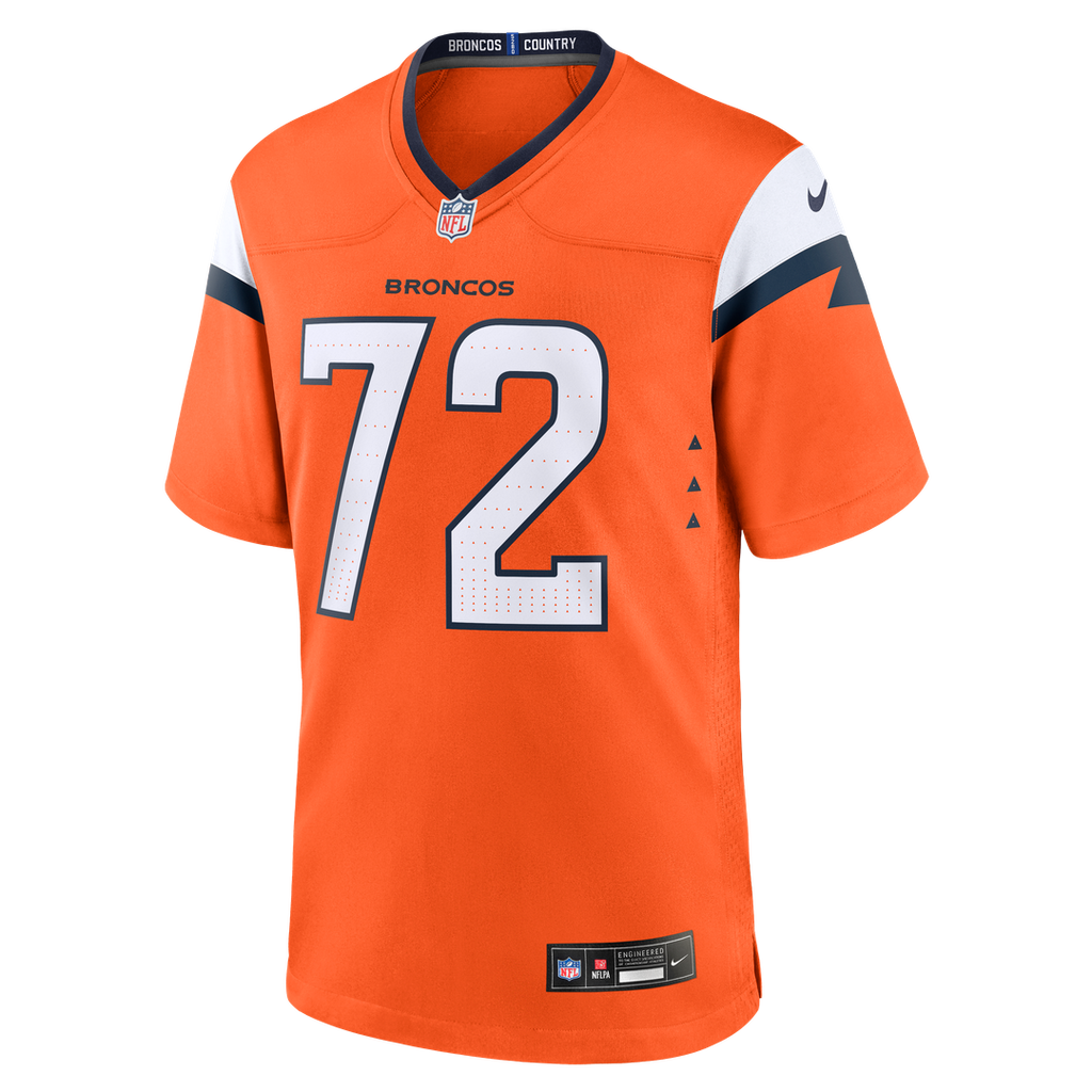 Denver Broncos Garett Bolles Nike Team Game Jersey - Orange