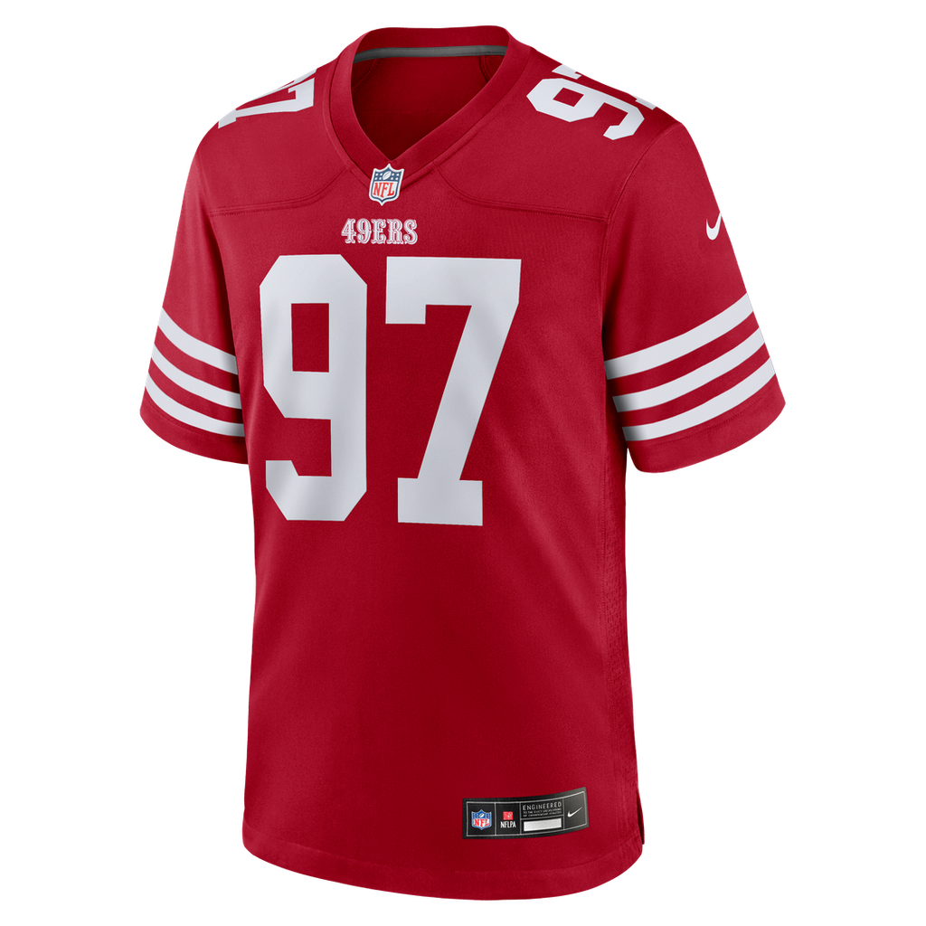 San Francisco 49ers Nick Bosa Nike Team Game Jersey - Scarlet