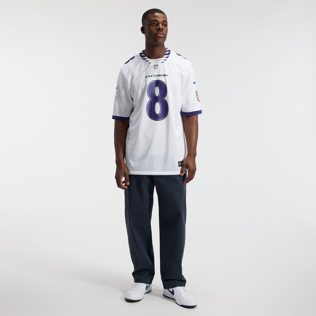 Baltimore Ravens Lamar Jackson Nike Game Jersey - White