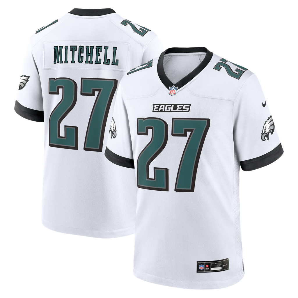 Philadelphia Eagles Quinyon Mitchell Nike Game Jersey - White