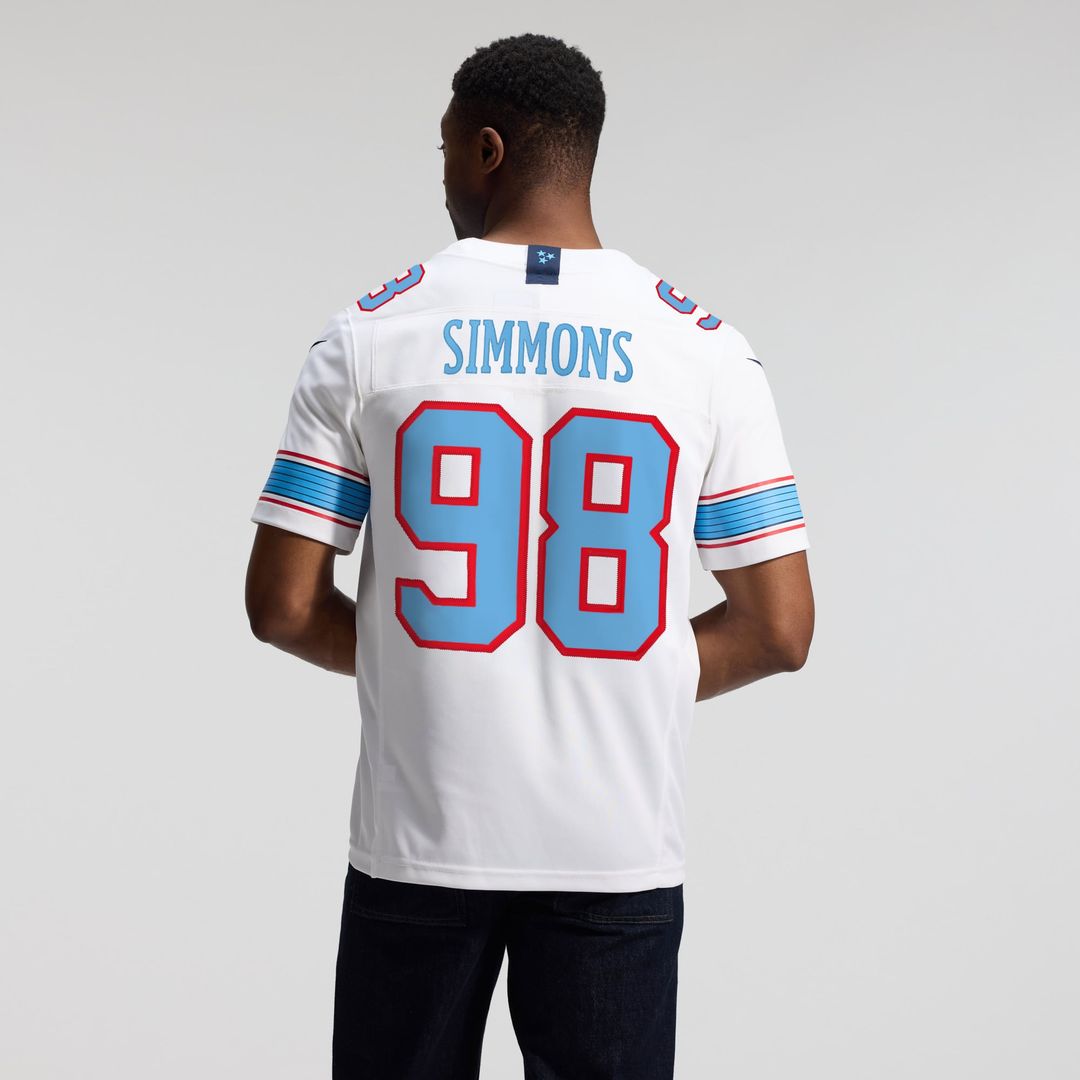 Tennessee Titans Jeffery Simmons Nike Vapor F.U.S.E. Stitched Limited Jersey - White