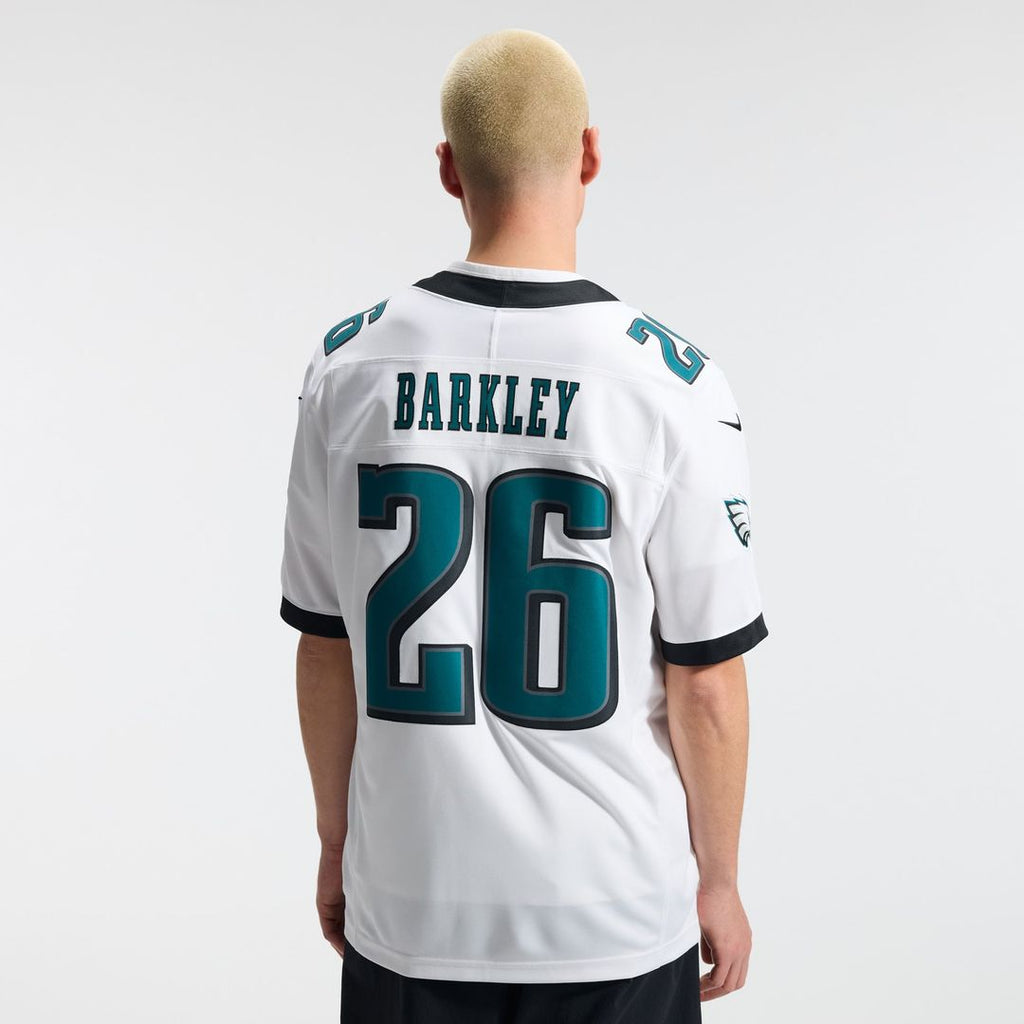 Philadelphia Eagles Saquon Barkley Nike Vapor F.U.S.E. Stitched Limited Jersey - White