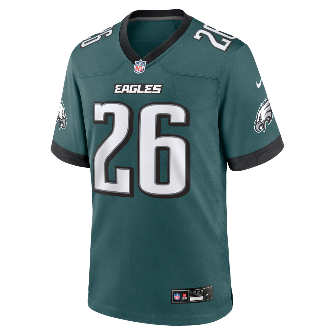 Philadelphia Eagles Saquon Barkley Nike Alternate Game Jersey - Black