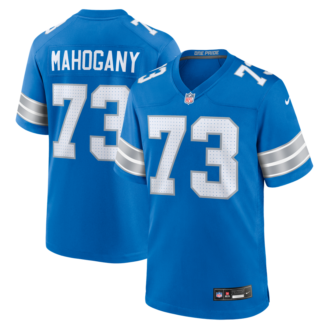 Detroit Lions Christian Mahogany Nike Team Game Jersey - Blue