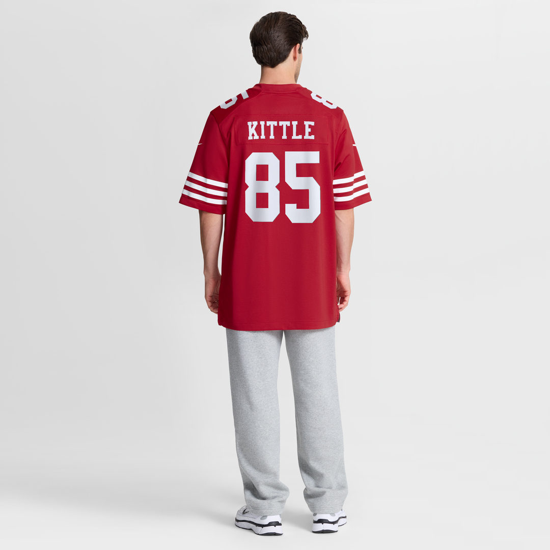 San Francisco 49ers George Kittle Nike 80th Anniversary Game Jersey - White