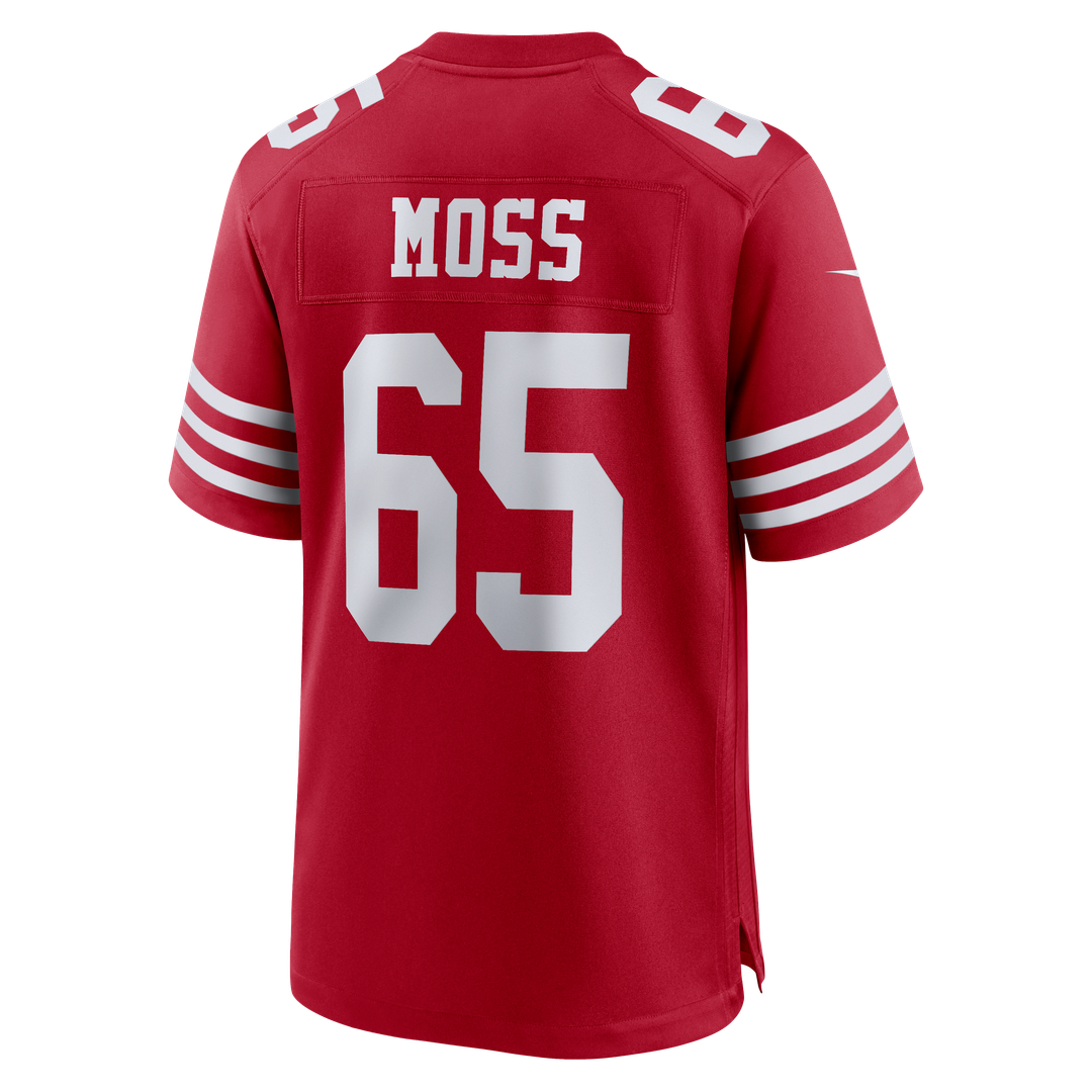 San Francisco 49ers Drew Moss Nike Team Game Jersey - Scarlet