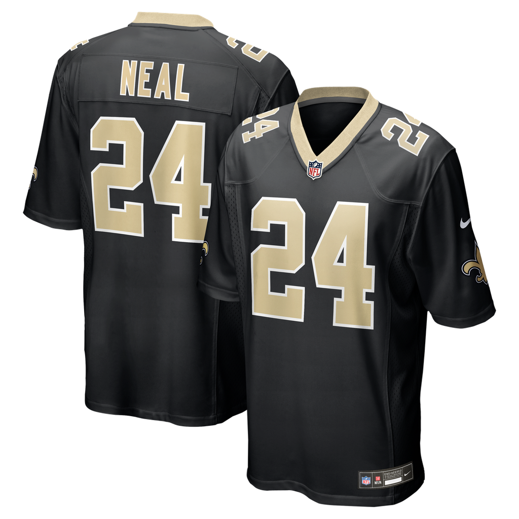 New Orleans Saints Devin Neal Nike Team Game Jersey - Black