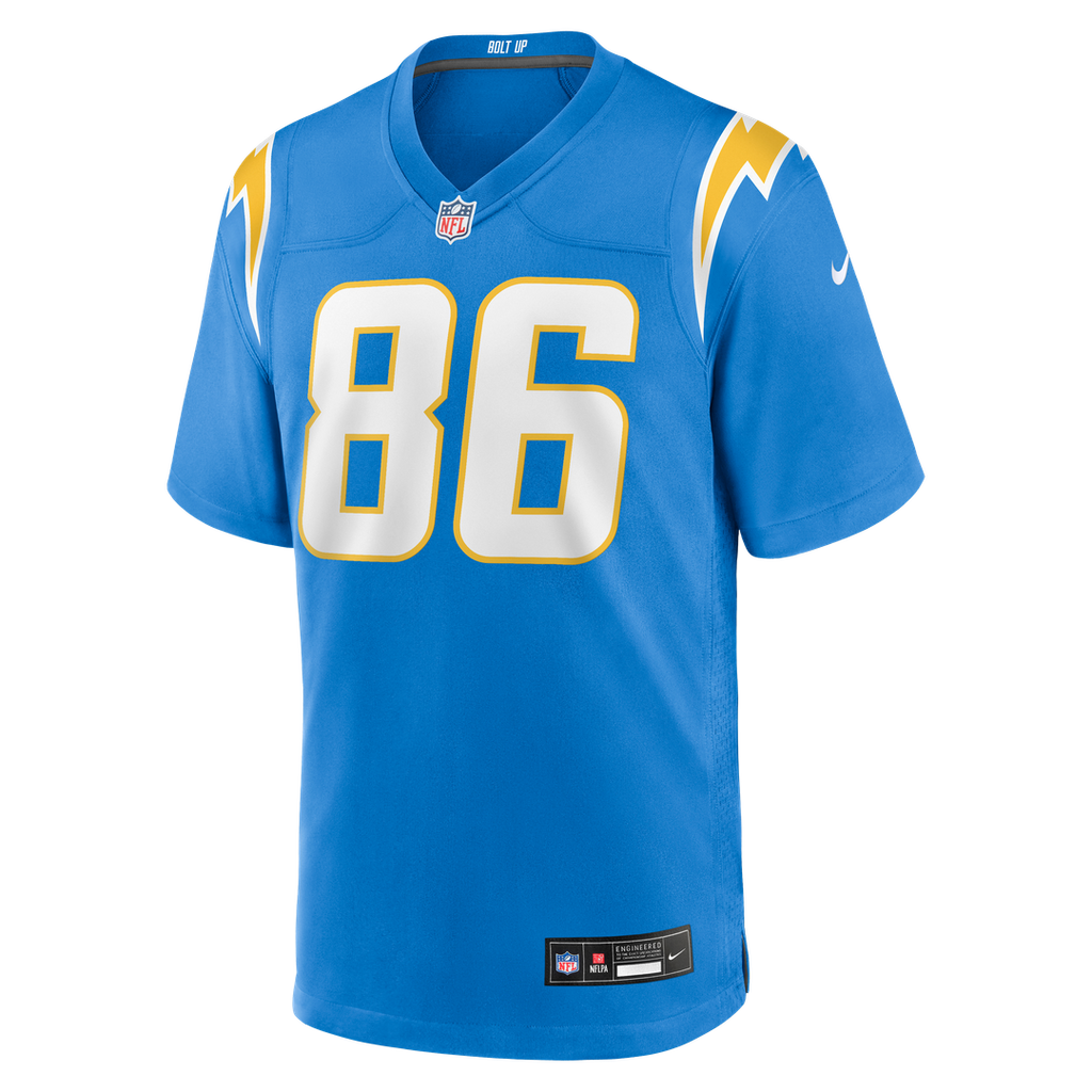 Los Angeles Chargers Oronde Gadsden Nike Team Game Jersey - Powder Blue