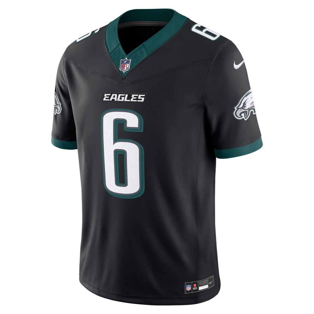 Philadelphia Eagles DeVonta Smith Nike Team Vapor F.U.S.E. Stitched Limited Jersey - Midnight Green