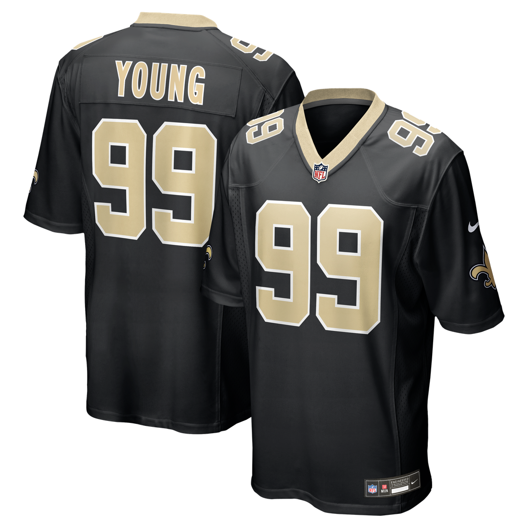New Orleans Saints Chase Young Nike Game Jersey - Black