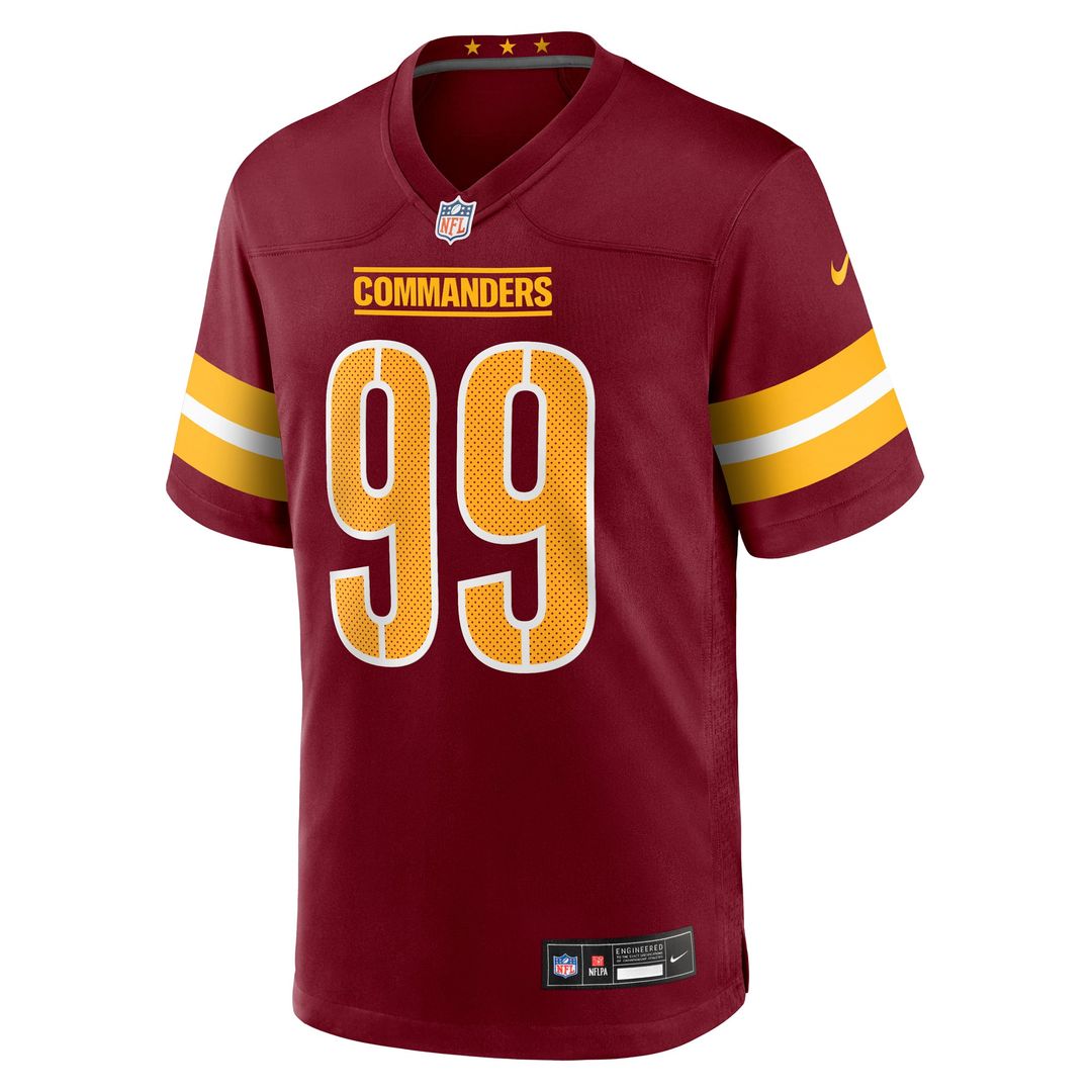 Washington Commanders Javon Kinlaw Nike Team Game Jersey - Burgundy