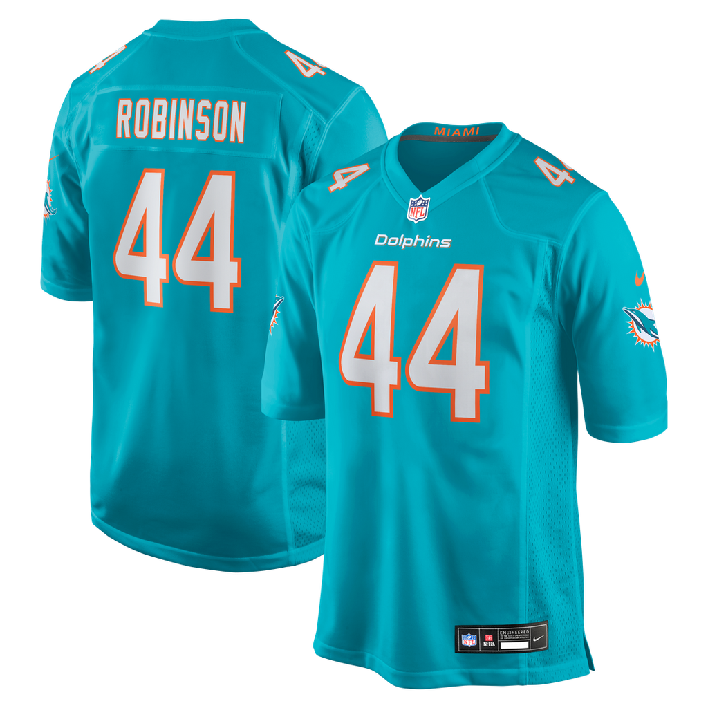 Miami Dolphins Chop Robinson Nike Player Game Jersey - Aqua