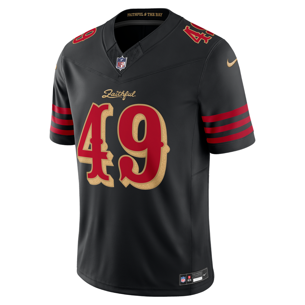 San Francisco 49ers The Faithful Nike Rivalries Collection Stitched Limited Jersey - Black