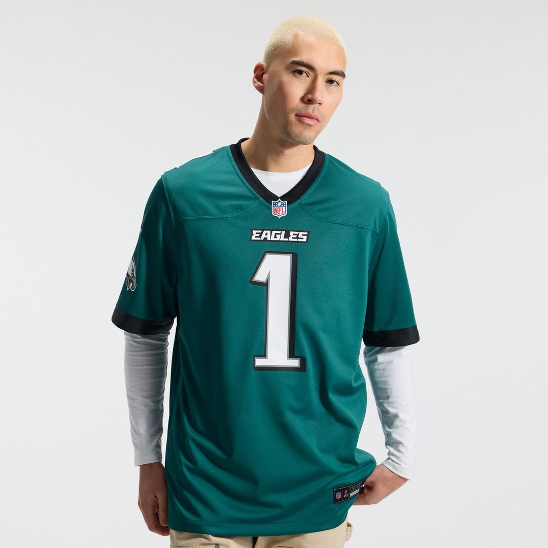 Philadelphia Eagles Jalen Hurts Nike Team Game Jersey - Midnight Green