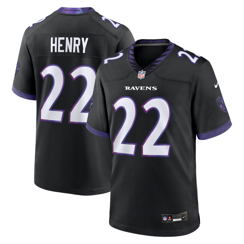 Baltimore Ravens Derrick Henry Nike Alternate Game Jersey - Black