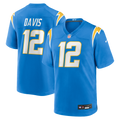Los Angeles Chargers Derius Davis Nike Team Game Jersey - Powder Blue