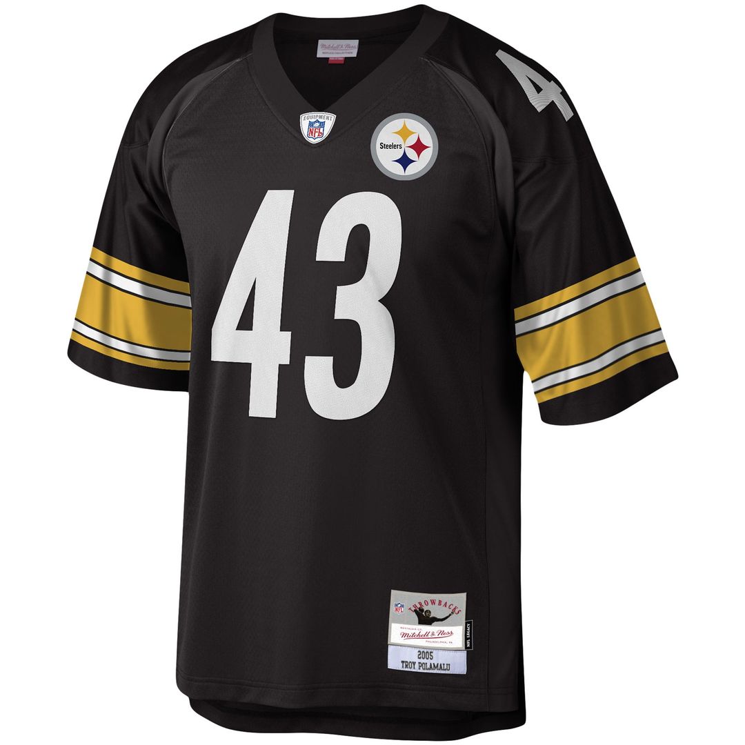 Pittsburgh Steelers Troy Polamalu Mitchell & Ness Legacy Replica Jersey - Black