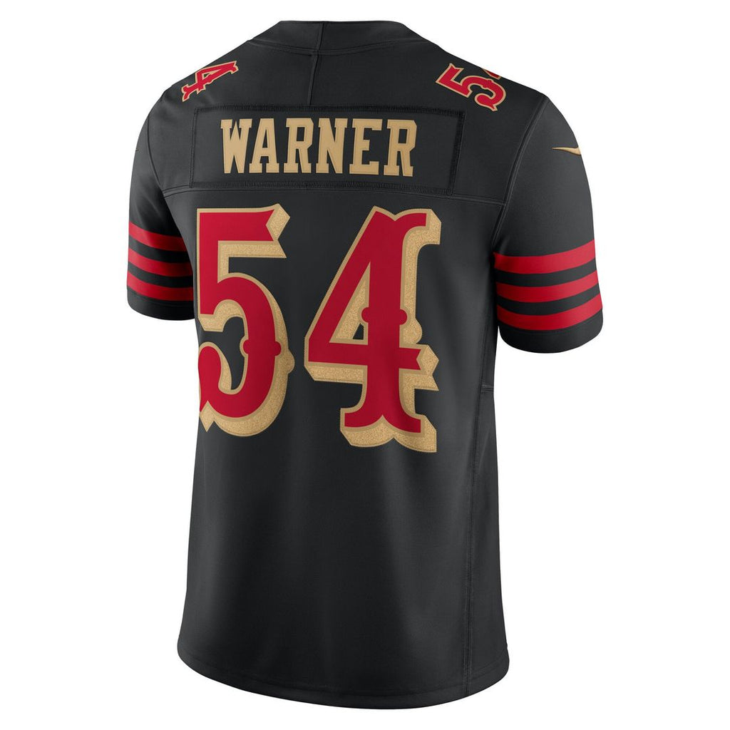 San Francisco 49ers Fred Warner Nike Rivalries Collection Stitched Limited Jersey - Black
