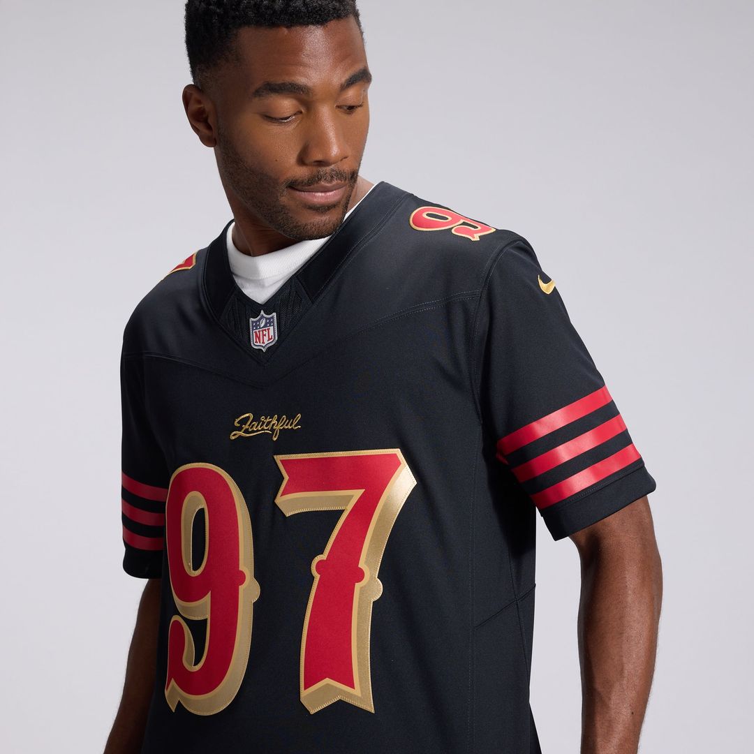 San Francisco 49ers Nick Bosa Nike Rivalries Collection Stitched Limited Jersey - Black