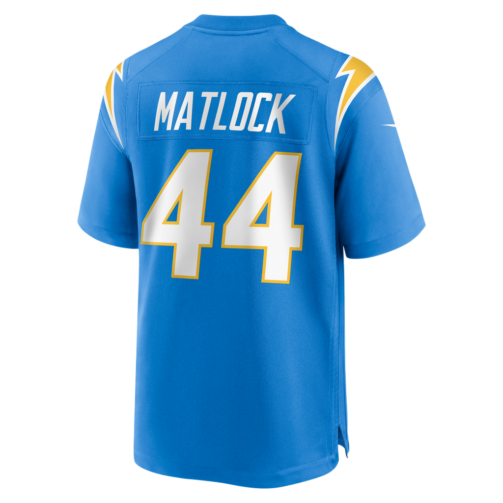 Los Angeles Chargers Scott Matlock Nike Team Game Jersey - Powder Blue