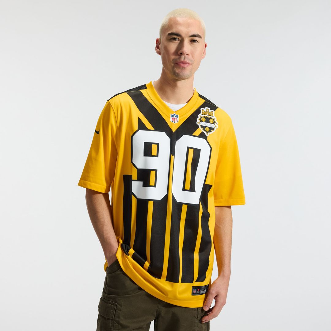 Pittsburgh Steelers T.J. Watt Nike Alternate 1933 Throwback Game Jersey - Gold