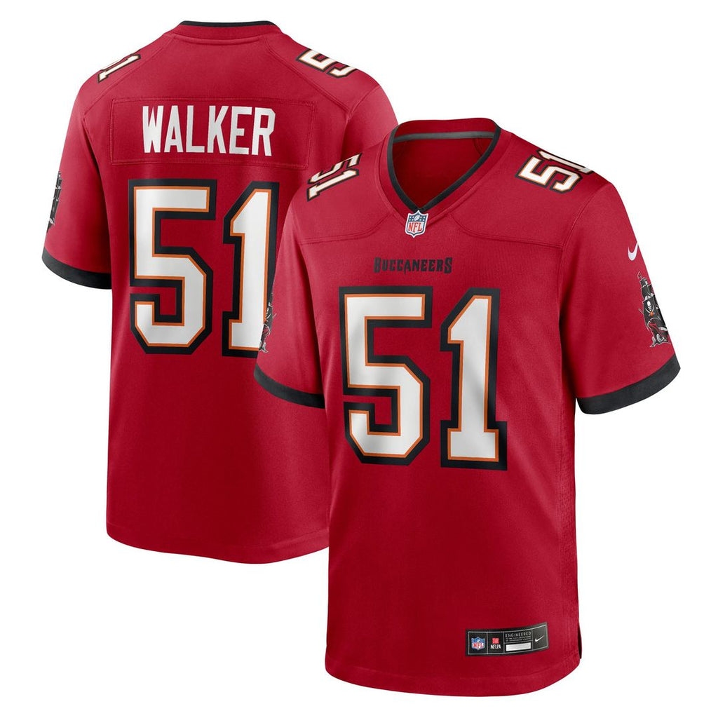 Tampa Bay Buccaneers David Walker Nike Team Game Jersey - Red
