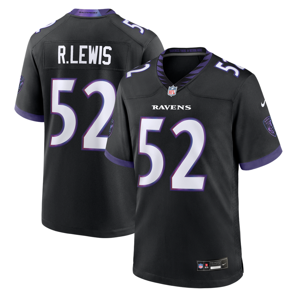 Baltimore Ravens Ray Lewis Nike Alternate Retired Player Game Jersey - Black