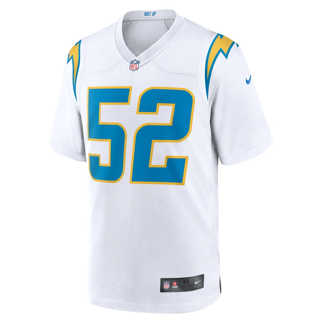 Los Angeles Chargers Khalil Mack Nike Game Jersey - White