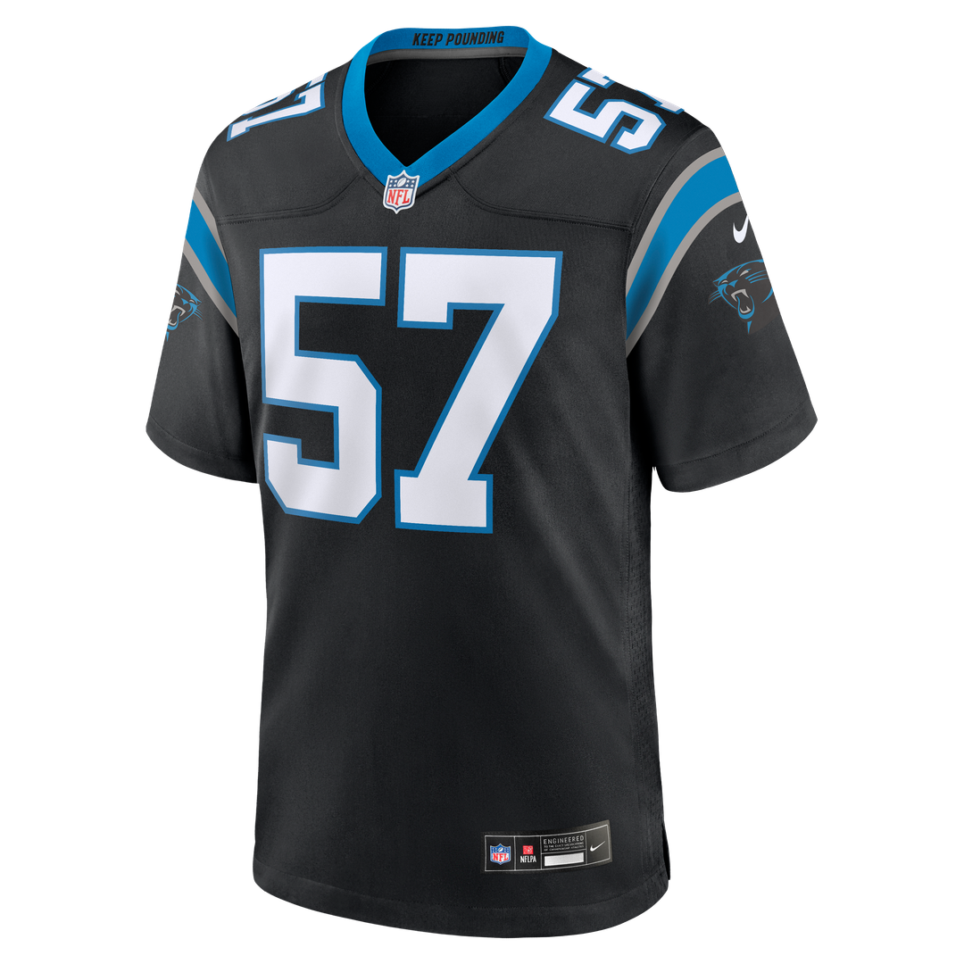 Carolina Panthers Monroe Freeling Nike Team Game Jersey - Black