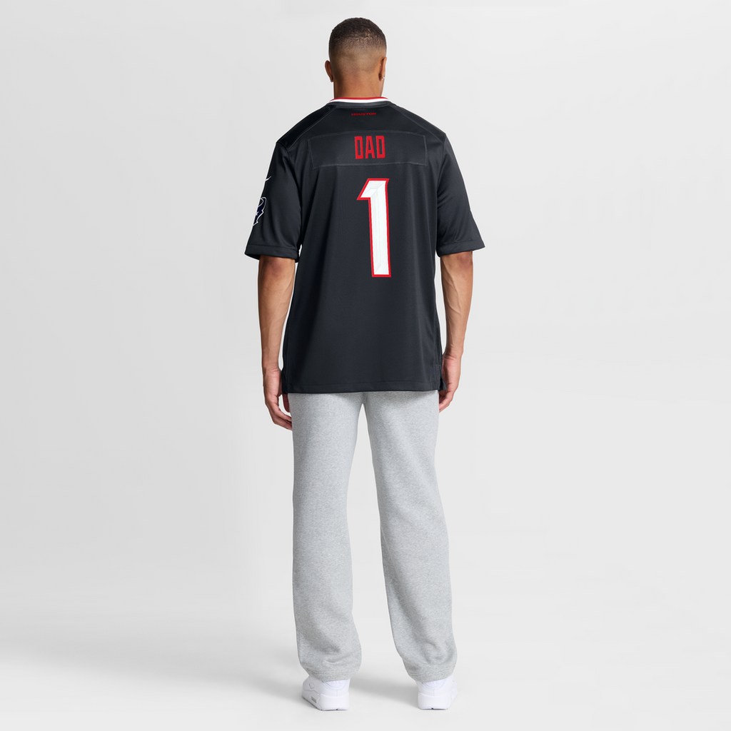 Houston Texans Nike #1 Dad Game Jersey - Navy