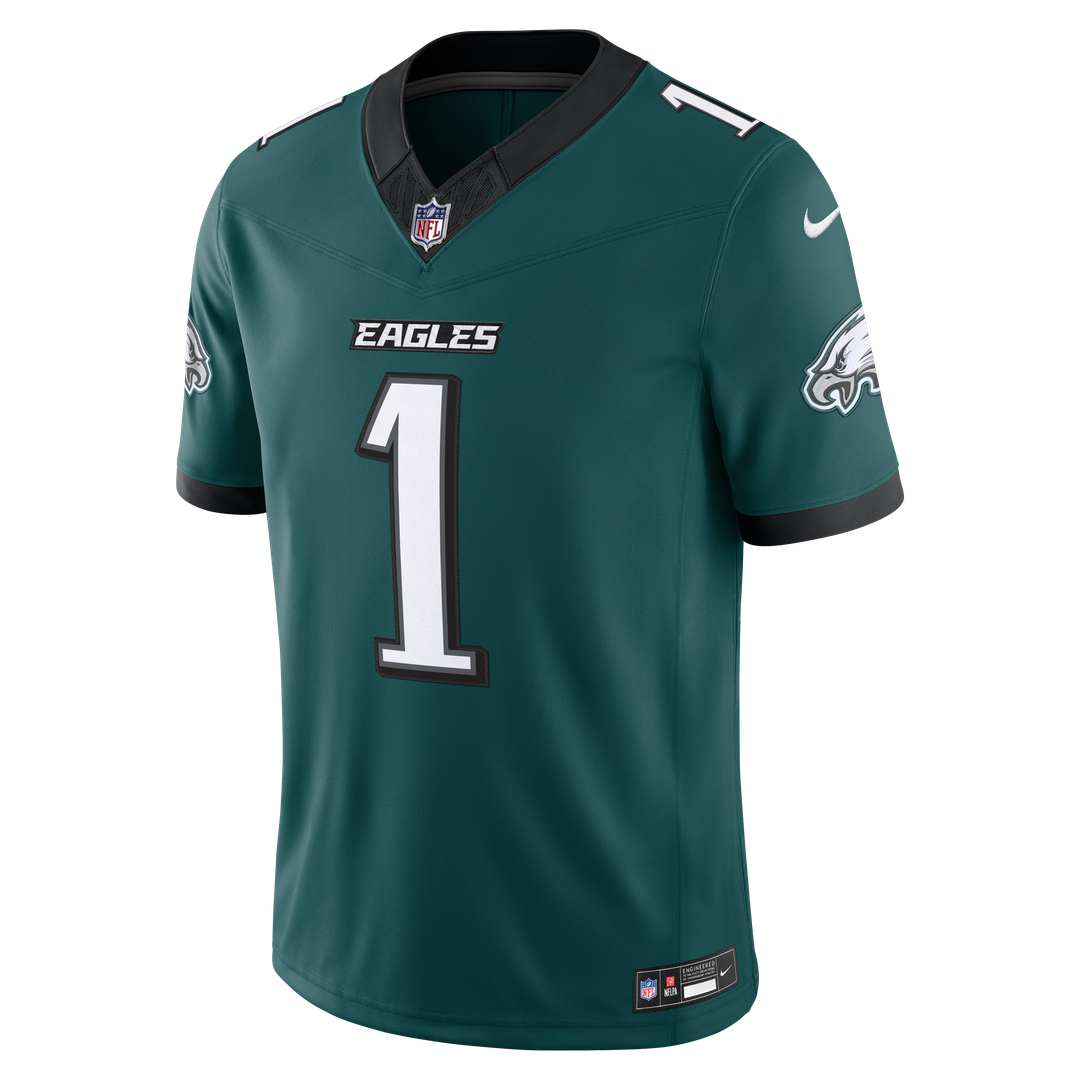 Philadelphia Eagles Jalen Hurts Nike Team Vapor F.U.S.E. Stitched Limited Jersey - Midnight Green