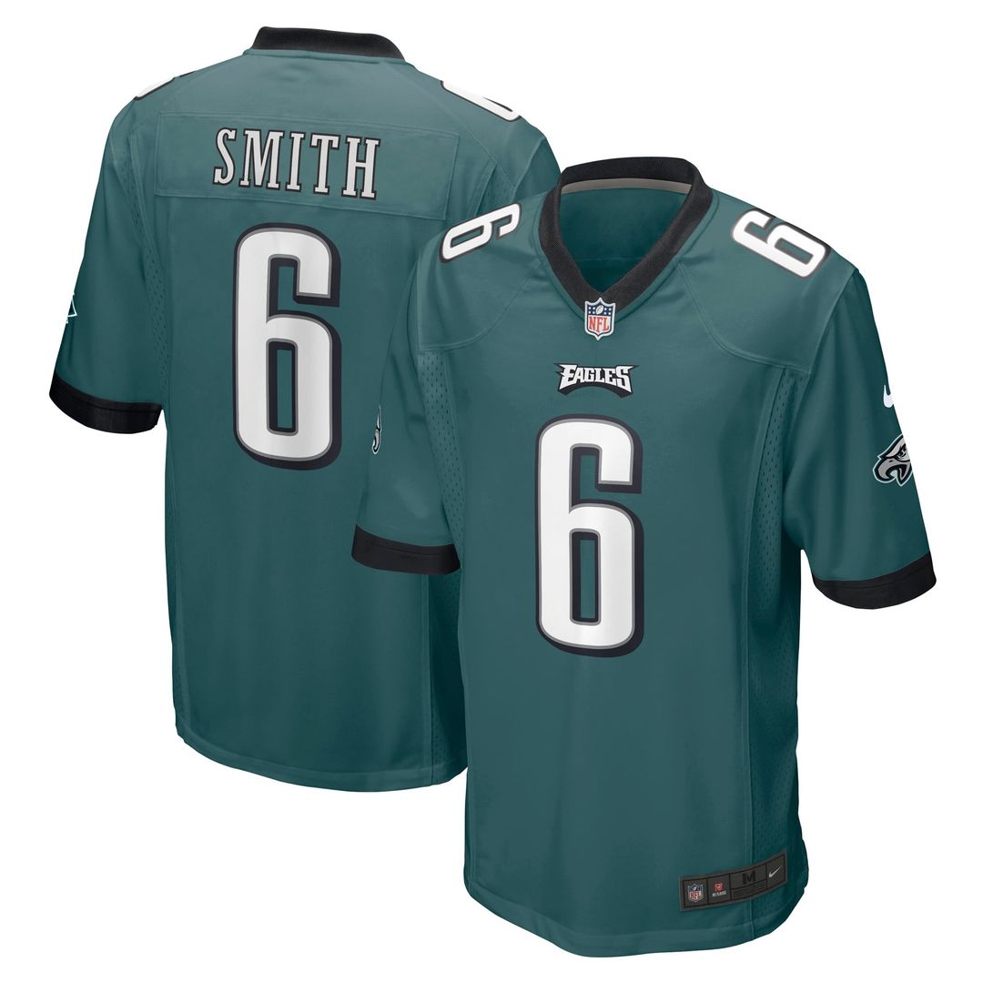 Philadelphia Eagles DeVonta Smith Nike Player Game Jersey - Midnight Green