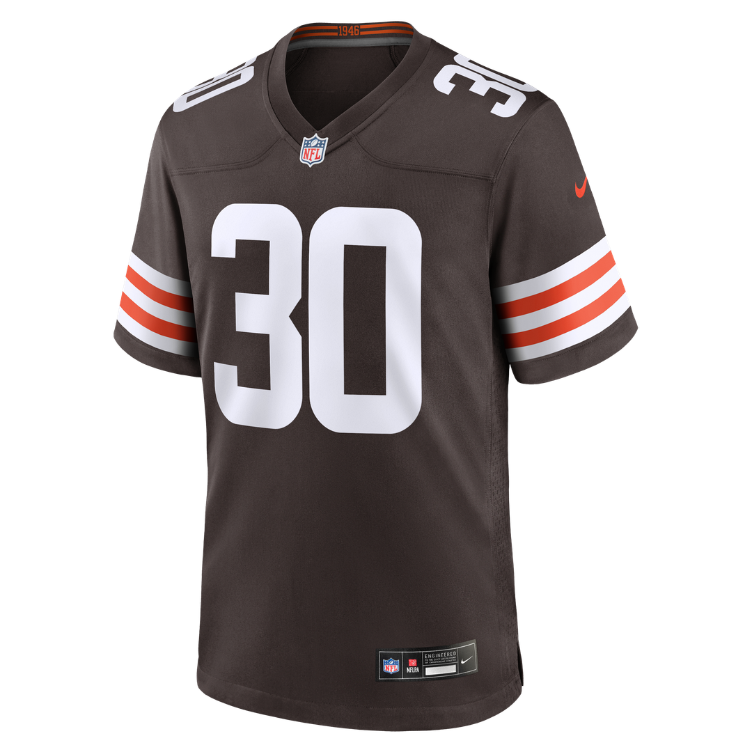Cleveland Browns Zion Washington Nike Team Game Jersey - Brown