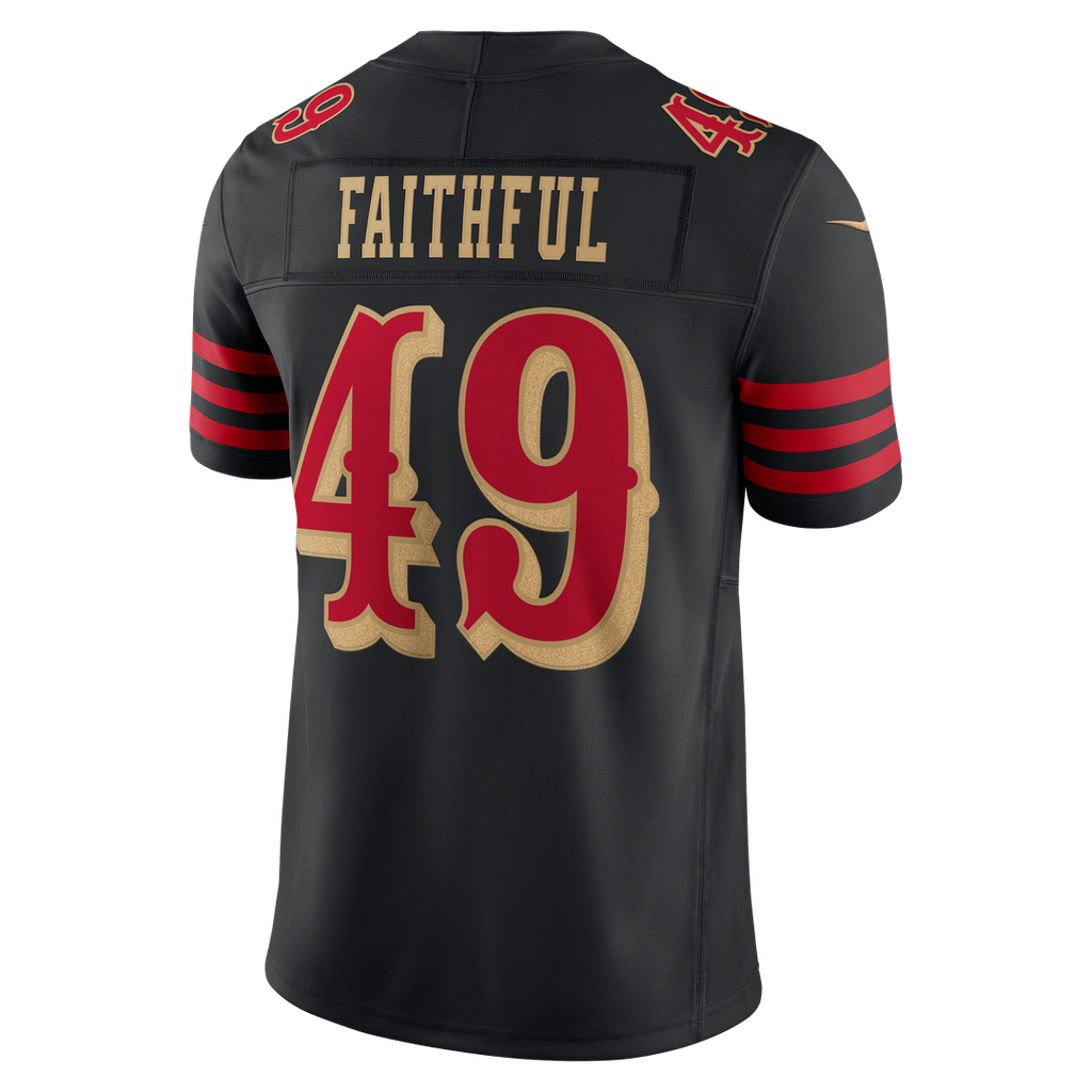 San Francisco 49ers The Faithful Nike Rivalries Collection Stitched Limited Jersey - Black