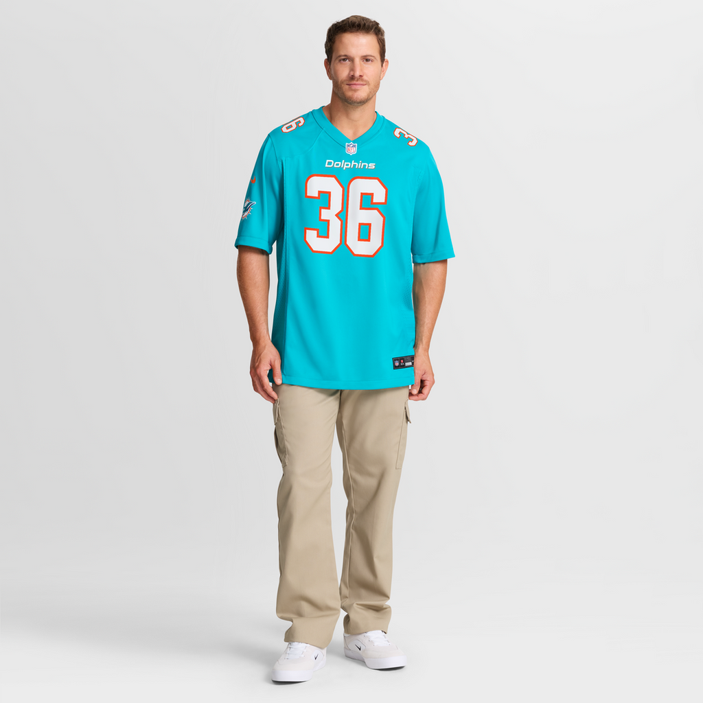 Miami Dolphins Storm Duck Nike Game Jersey - Aqua