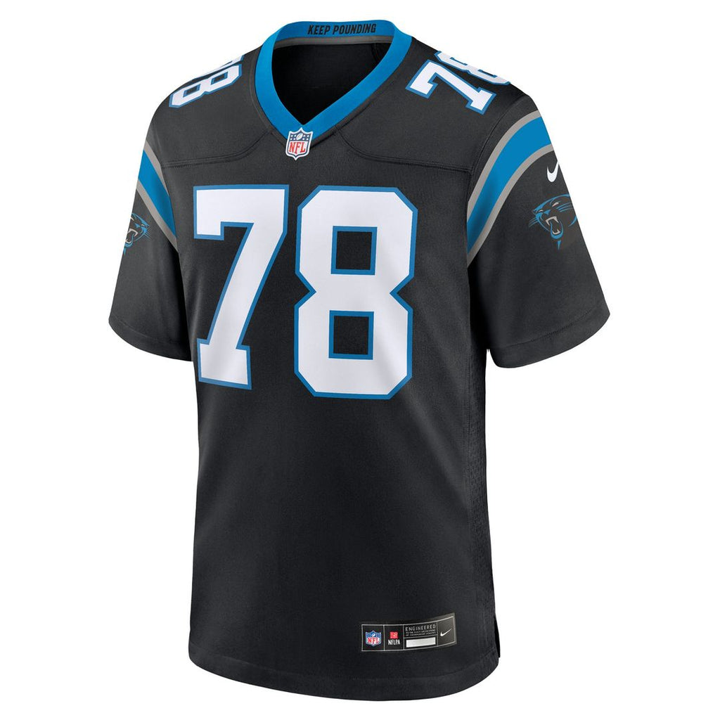 Carolina Panthers Popo Aumavae Nike Team Game Jersey - Black